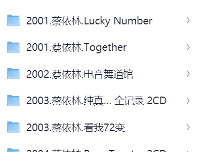蔡依林专辑+单曲+演唱会合集【视频】【音频】【10.8GB】
