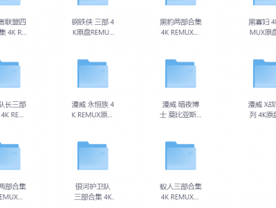漫威系列电影合集50部 4K REMUX原盘 国英双语音轨 终极藏版