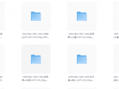 NBA总决赛原版视频 (1991-2021) 1080P【中英解说】861G