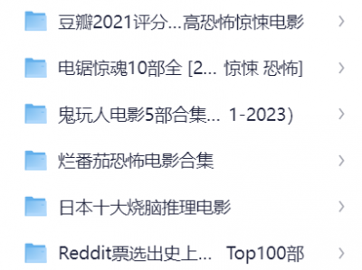 🎬精整，全网最全恐怖片合集上千部1.9TB