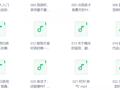 茶人必备文化常识 350集 