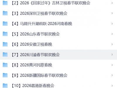 2026春节晚会典藏大全：11台卫视联欢高清合集，记录这一年最浓的年味